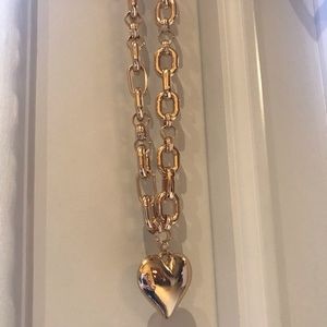 New Gold chain heart Neiman Marcus